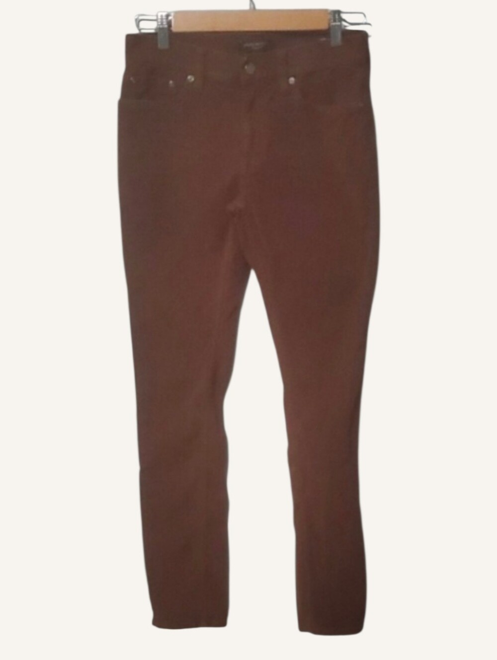 Banana Republic Traveler Pants Men's Size 28 Brown Skinny Fit Office Casual